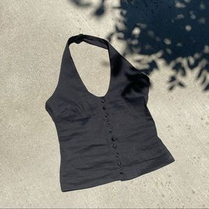 Zara vest halter top